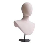 Ｚｉａｌｏｆｉ Modern, Practical, Freestanding, Height-adjustable Mannequin Head Hat Display Stand for Headdresses And Eyewear, Black Base