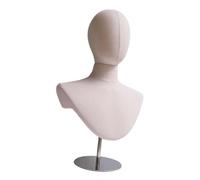 Ｚｉａｌｏｆｉ Modern, Practical, Freestanding, Height-adjustable Mannequin Head Hat Display Stand for Headdresses And Eyewear, Silver Base