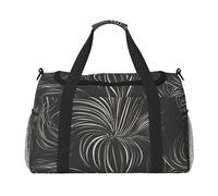 Modern Print Ample Space Travel Duffle Bag Carry On Tote 19.7x13x10.2 in Stylish Tote for Gym