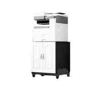Modern Printer Stand & Copier Cabinet Mobile Under-Desk Storage Unit Simple Black Office Furniture Compact Printer Table Floor & Ceiling nizer for Home/Office Use