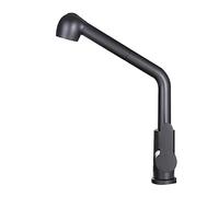 Modern Pull Down Kitchen Faucet, Rotatable Stainless Steel Sink Mixer, Single Hole Hot & Cold Water Tap, Multifunctional Black Design for Easy Installation