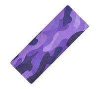 Modern Purple Camouflage Decor printed travel yoga mat Thick 1 mm for outdoor non slip, with bags tapete para ejercicio 71x26 inches