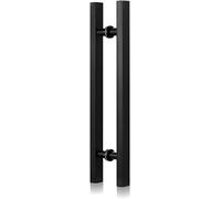 Modern Push Pull Bar Handle,20 30 40 Inch Sliding Glass Door Handle,Modern Square Front Door Push Pull Handles for Mall Home Company,Stainless Steel (Color :Matte Black,Size :59in