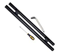 Modern Push Pull Bar Handle - 25-97 Inch Long Replacement for Barn Glass & Wood Doors - Two-Sided Commercial Hardware Kit for Easy Use and Stylish Design