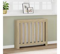 Modern Radiator Cover Cabinet With Slatted Design Wooden Heating Shelf Furniture