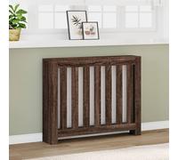 Modern Radiator Cover Cabinet With Slatted Design Wooden Heating Shelf Furniture