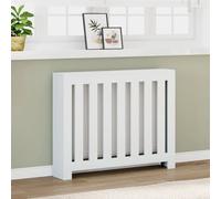 Modern Radiator Cover Cabinet With Slatted Design Wooden Heating Shelf Furniture