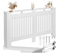 tectake Vila Wooden Louvre Radiator Cover 19 x 152 x 82cm