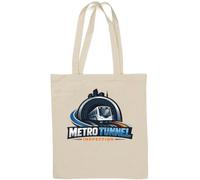 Modern Rapid Transit Train Emerging Natural Cotton Tote Bag White