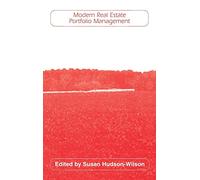 Modern Real Estate Portfolio Management: 70 (Frank J. Fabozzi Series)