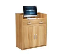 Modern Recept Desk Small Chut Counter with Lockable Ders Simple Cashier Front Table for Beau Salons Clothing Stores & Offices - Slish & Functal