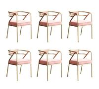 Modern Reception Chair for Waiting Room Restaurant Café Living Room - Set of 6 (Color 10) - Stylish Seating for Home and Business Spaces