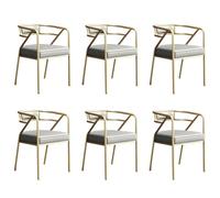 Modern Reception Chair for Waiting Room Restaurant Cafeteria Living Room Dining Room - Set of 6 (Color 8) - Stylish & Comfortable Seating Solution