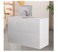 Modern Reception Counter - 100cm Sales Table for Office Furniture Stylish Front Desk Contemporary Reception Furniture Ideal for Business and Customer Service Environments