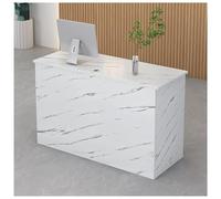 Modern Reception Counter Desk, Front Desk for Office & Salon, Retail Checkout Table, Stylish Welcome Desk (L100*H80CM / L39*H31.4IN)