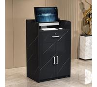 Modern Reception Counter Desk with Lockable DrawersStylish Retail Checkout Table for Salon Lobby and ShopFront Counter Reception Furniture