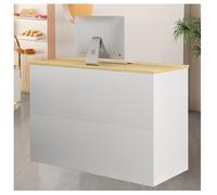 Modern Reception Counter Small Sales Table for Office 100cm Front Desk Furniture Stylish Reception Desk Contemporary Office Reception Furniture