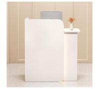Modern Reception Desk 100cm - Stylish Rectangular Counter Table for Lobby, Beauty Salon, SOHO Store - Professional Fur Design for Office Use