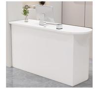 Modern Reception Desk Counter - Wooden Checkout & Retail Table for Office Stylish Welcome Desk for Efficient Customer Service Reception Furniture