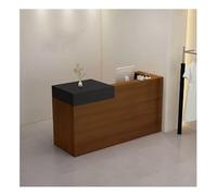 Modern Reception Desk - Elegant Front Counter Table with Storage Space for Office 100x50CM (39.3x19.6 Inches) - Ideal for Business and Commercial Use