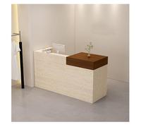 Modern Reception Desk for Office - Elegant Retail & Reception Counter Table L100*W50CM (39.3 * 19.6 Inches) - Contemporary Reception Furniture for Spaces
