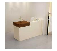 Modern Reception Desk for Office & Retail - Stylish 100x50 cm (39.3x19.6 inches) Counter Table - Contemporary Furniture for Reception Area & Service