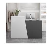 Modern Reception Desk for Salons & Retail Compact Cash Register Counter Elegant Small Reception Furniture for Clothing Stores Stylish Customer Service Station.