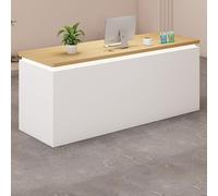 Modern Reception Desk - Stylish Checkout Counter for Retail & Office Compact & Professional Front Desk Solution Small Store Counter Sleek Design for Efficient Customer Service