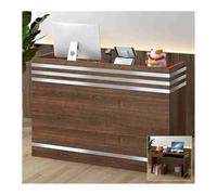 Modern Reception Desk - Stylish Large Executive Office Desk Comfortable Reception Unit for Versatile Workspaces Ideal for Contemporary Offices and Professional Environments