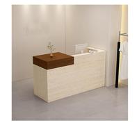 Modern Reception Desk - Stylish Office Counter Table for Commercial Use Contemporary Design L100*W50CM (39.3 * 19.6IN) Ideal for Business Spaces