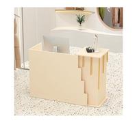 Modern Reception Desk Updated Trapezoidal Welcome Counter for Receptionists & Front Office 120cm (47.2 inches) - Stylish Design for Enhanced Professionalism