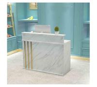 Modern Reception Desk with Counter - Rectangular Checkout Counter Table for Home Office Lobby Beauty Salon - Stylish Front Desk (A-2 100x50cm/39.4x19.6in)