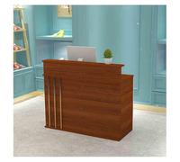 Modern Reception Desk with Counter - Rectangular Front Checkout Table for Home Office Lobby Beauty Salon - A-5 Size (140x50cm / 55.1x19.6in)