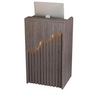 Modern Reception Desk with Drawer 80 x 40 cm Lockable Writing Table for Offices Churches Classrooms Versatile Use Stylish Counter for Reception Areas