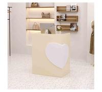 Modern Reception Desk with Drawers - Small Front Desk Counter for Office - Stylish Reception Table 100x90cm (39.4x35.4in) - Ideal Checkout Counter Solution