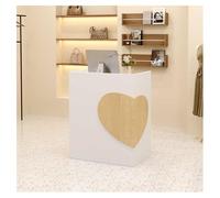 Modern Reception Desk with Drawers - Small Front Desk Table for Office, Checkout Counter, Reception Area - 100x90cm (39.4x35.4in) - Stylish & Functional