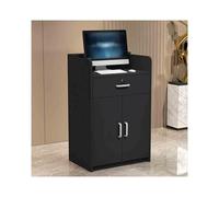 Modern Reception Desk with Drawers, Stylish Retail Counter for Offices & Shopping Malls, Sleek Front Desk Furniture for Reception Areas, Contemporary Design