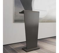 Modern Reception Desk with Drawers114cm High Solid Wood Podium Stand for Classroom Salon Lobby Retail CheckoutMultiPurpose Hostess Stand (Black A)