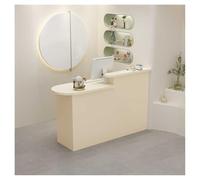 Modern Reception Desk with Elegant Counter | Stylish Office Furniture for Home, Retail, Beauty Salon | Entryway Desk 80 x 50 cm, Contemporary Design, Versatile Use