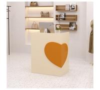 Modern Reception Desk with Lockable Drawers and Podium Stylish Reception Counter for Lobby Store Salon or Classroom (A8 80cm/31.4in)