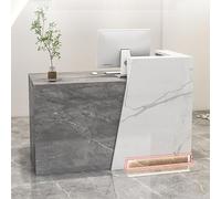 Modern Reception Desk with Lockable Drawers Space-saving 100x60x101 cm Ideal for Offices & Retail Enhance Customer Service Efficiency.