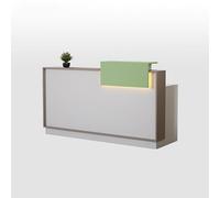 Modern Reception Desk with Lockable Drawers - Stylish Counter Table for Hall and Beauty Salon Functional Storage Solution for Professional Spaces