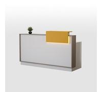 Modern Reception Desk with Lockable Drawers - Stylish Counter Table for Hallway and Beauty Salon Functional Storage Solution for Organizing Essentials