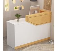 Modern Reception Desk with Lockable Drawers, Stylish Front Counter for Office, Salon, Retail, and Entryway - Contemporary Design for Professional Spaces
