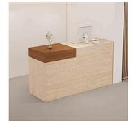 Modern Reception DeskCompact Reception Desk for Small Spaces Office & Salon Counter Table Stylish Checkout & Lobby Furniture,（E-2,R-35.4x19.6x39.3in）