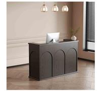 Modern Reception DeskModern Checkout Counter Table for Limited Spaces Stylish Front Desk for Retail Convenience & Clothing Stores,（C,31x19x39in）