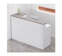 Modern Reception DeskModern L-Shaped Reception Desk with Lockable Drawers for Office Salon & Restaurant, Front Table for Stylish Reception Area,（Oak,RIGHT_120CM/47.2IN）