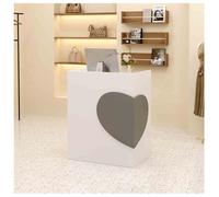 Modern Reception DeskModern Lobby Reception Desk, Checkout Counter Table, Front Desk for Office/Lobby, Small Office Reception Counter,（A4,27.1x15.7x35.4in）