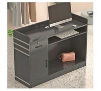 Modern Reception DeskModern Reception Desk Stylish Checkout Counter for Salon & Office Front Desk Workstation,（A,31.4x15.7x38.2in）