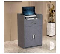 Modern Reception DeskModern Small Reception Desk - Checkout Counter Table for Office & Lobby Stylish Front Desk Reception Counter,（F,27.1x15.7x35.4in）